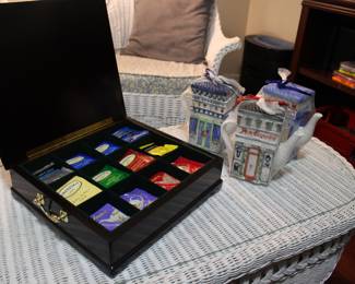tea box, tea pots