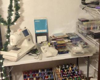 Brothers embroidery machine and accessories 