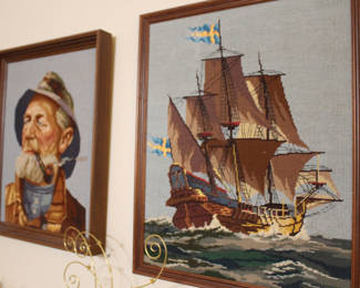 Needlepoint nautical scenes