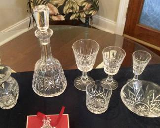 large selection of Waterford crystal