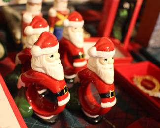 santa napkin holders