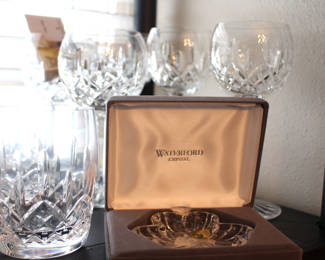 Waterford Lismore goblets, boxed item