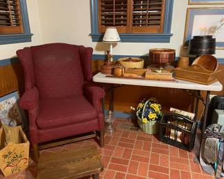 Wingback $45. And turned wood etc