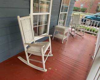 Nice porch rockers  old but sturdy 
