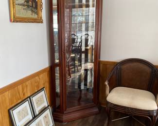 Glass corner cabinets 