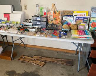 Painting supplies, craft supplies, scrapbooking supplies 