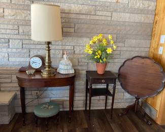 Folding table on left, small table, fold down table 