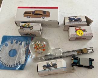  SMALL MODEL CARS, PAPERWEIGHT, ETC.