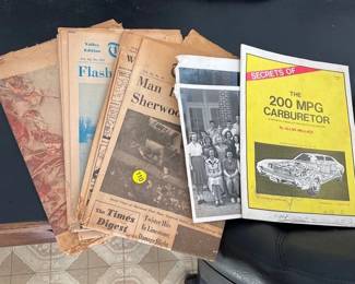 VINTAGE NEWSPAPERS, ETC