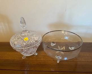 CANDY DISH AND DECORATIVE BOWL