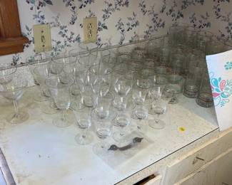LOT OF GLASSES