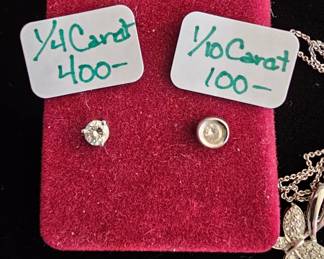 Have Box & Certificate for the left Diamond. Prettier in person.