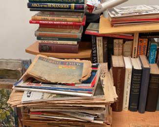 Maps, books, Play bills 