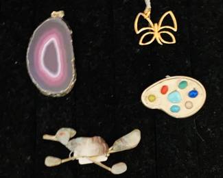 Sterling Pins / Pendants - NOTE: Jewelry is not kept onsite overnight