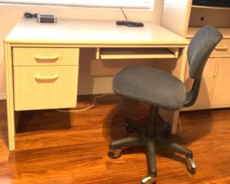 White Washed Desk - Secretary Desk Chair