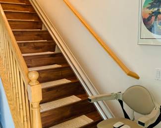 Bruno Stair Lift. 15.5 ft. long. Straight covering 14 stairs - Works great!