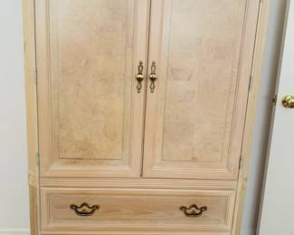 White Washed Armoire / Wardrobe