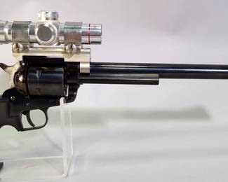 Ruger New Model Super Blackhawk .44 Mag 6-Shot Revolver SN# 84-40213, 10.5" Bbl, Simmons 2x20 Scope, Includes Orig Wood Grips