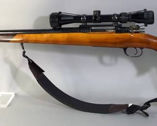 Deutsche Waffen Und Munitions Fabriken Mauser Modelo Argentino 1909 284 WIN Bolt Action Rifle SN# 0954, Tasco 3-9x Scope, Padded Sling