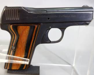 Becker & Hollander Waffen Bau Suhl Selbstlade-Pistola Beholla (Self Loading Pistol) 7.65 DRP Pistol SN# 38375, In Leather Holster