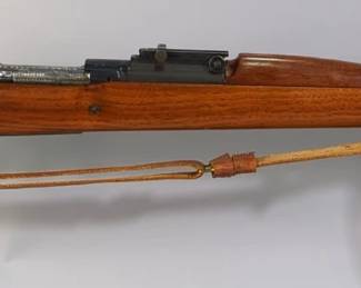 U.S. Rock Island Arsenal Model 1903 .30 Cal Bolt Action Rifle SN# 372682, Bored With 2 Extra Spirals At 100 yds, With U.F.H 1942 Bayonet In USN MK1 Sheath, And Leather Sling