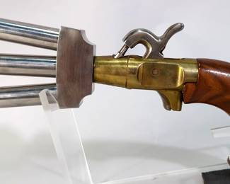 CMC (Colt Mfg Co) Duck Foot Black Powder Tri-Barrel Pistol SN# 73549A, Possibly .36 Cal