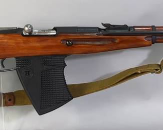 Russian Mosin Nagant M44 7.62x54R Bolt Action Rifle SN# TP2612 / M46630, 1948, Fold Down Bayonet, Sportorized, Org Butt Plate And Mag Included, 10-Rd Mag, Canvas Sling, Cleaning Kit, In Soft Case
