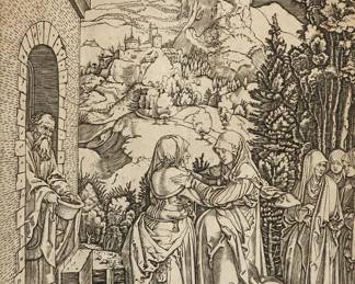 The Visitation from The Life of the Virgin (B. 84; M.166, Holl. 196), circa 1503-04