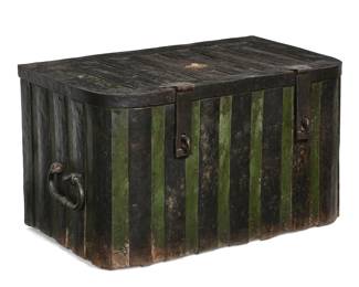 A Continental Baroque steel strong box
early 18th century