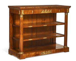 An Italian Neoclassical gilt bronze mounted mahogany console table
early 19th century