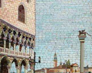 An Italian mosaic panel: View of St. Mark’s Square
20th century