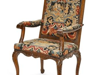 An Italian Rococo walnut armchair
mid 18th century