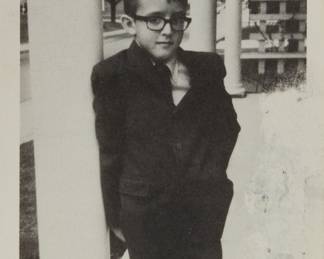 A Keith Haring signed postcard