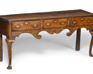 A George II Provincial oak dresser base
mid 18th century