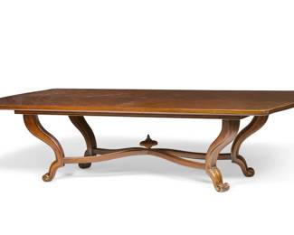 A Baroque style stained walnut dining table
modern