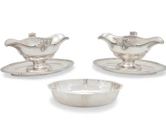 A pair of French silver sauceboats
Maison Odiot, Paris
20th century