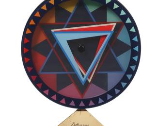 A Yaakov Agam for Movado Love Star desk clock
circa 1989