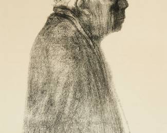 Self portrait in profile (K. 265.III; Kn. 273.III), 1938