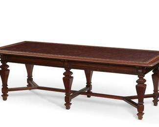 An Italian Baroque style walnut library table
20th century