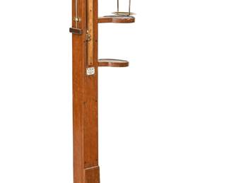 A set of Scottish oak and brass mounted jockey scales
J. Gardner & Son, Edinburgh
circa 1900