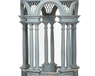 A Continental Neoclassical style grey painted lantern
19th century