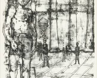 lithograph in black on wove paper