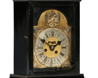 A Continental ebonized mantel clock
19th century