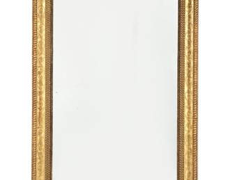 A Continental Baroque giltwood mirror
first half 18th century