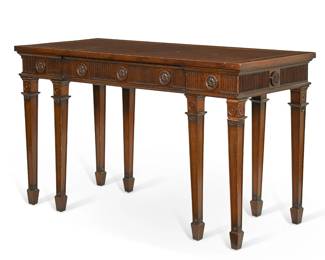 A George III mahogany serving table
circa 1800
