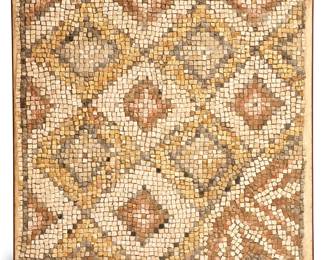 A Roman geometric mosaic panel
Ancient tesserae reconfigured