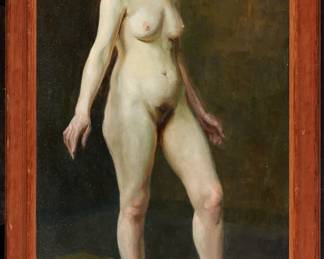 Full length nude portrait of a woman