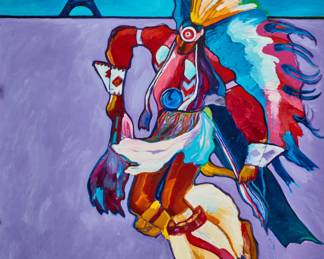 Fancy dancer in Paris