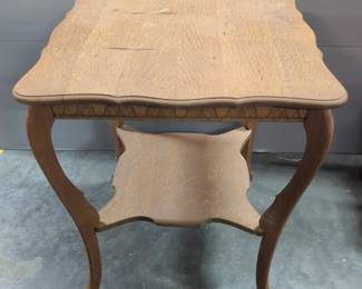 Wood Coffee Table, 2' L x 2' W x 29" H