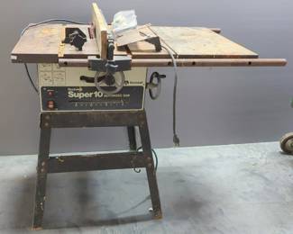 Rockwell Super 10 Table Saw, On Stand